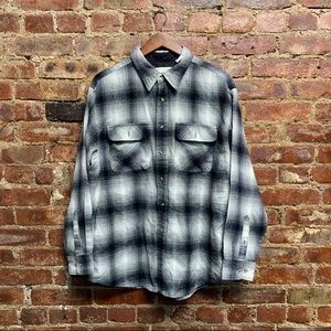 Covington Flannel - Size Large - Black/white/grey